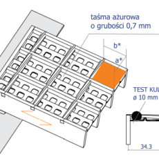 krata security mesh rysunek techniczny